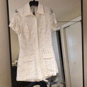 Gorgeous lace white romper